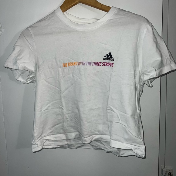 Adidas Cropped T-Shirt - Picture 1 of 2